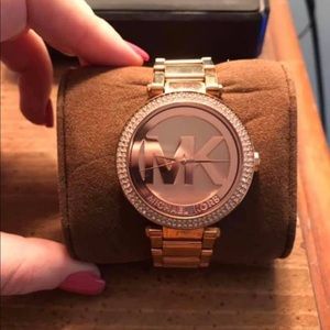 Rose gold michael kors watch